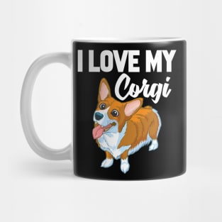 I Love My Corgi Mug